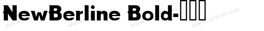 NewBerline Bold字体转换